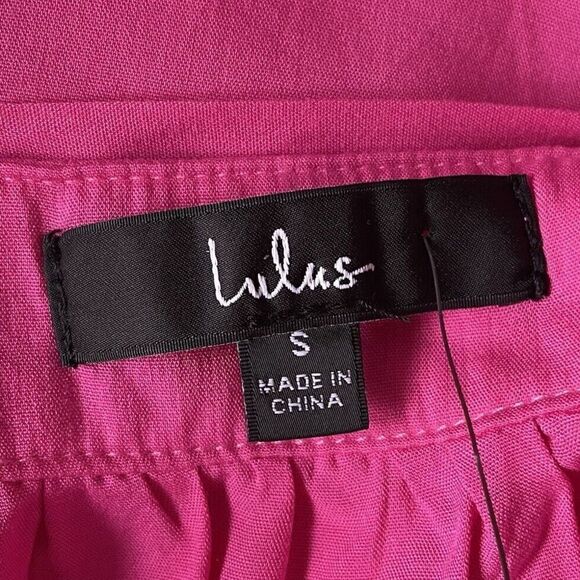 LULUS Dress Womens Small S Pink Wrap Mini NEW Open Back Positively Perfect - Picture 12 of 15